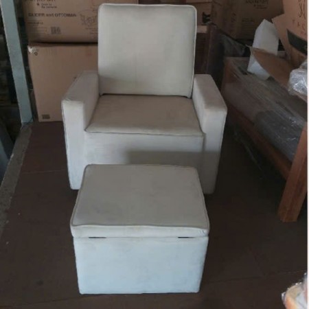 Adrian 11 : Ghế Thư Giản Xoay 360°+ Rương Gác Chân